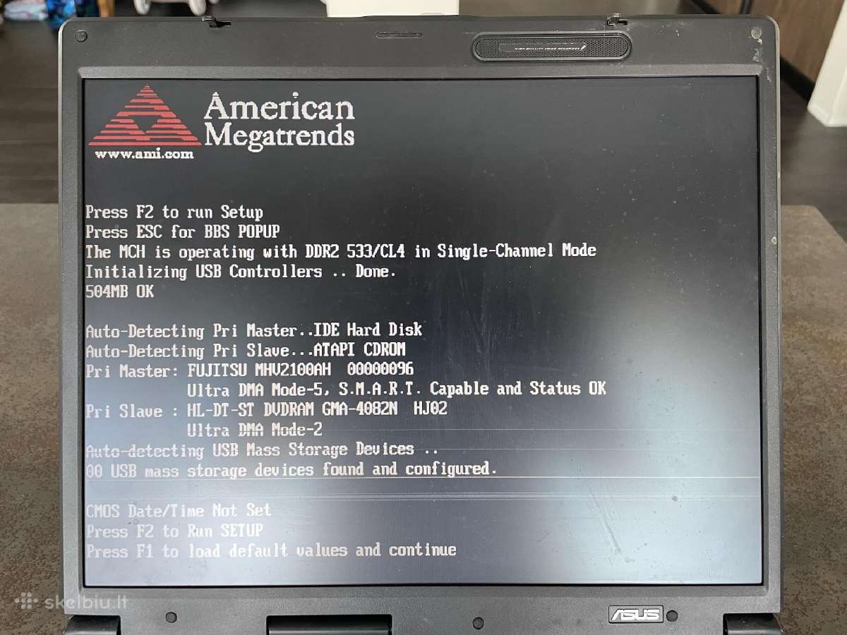 Vintažinis Asus A3f su ekrano defektu tik 30 Eur - nuotraukos Nr. 7
