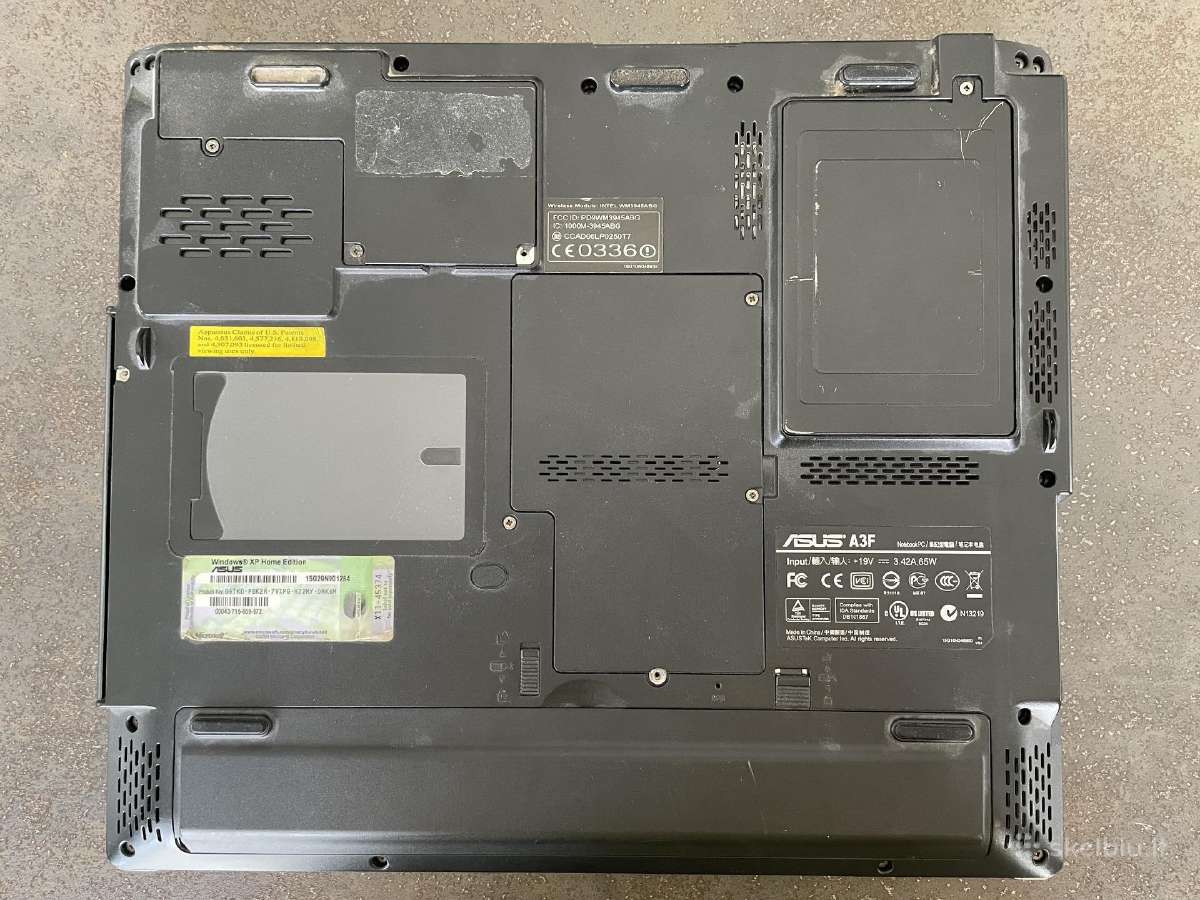 Vintažinis Asus A3f su ekrano defektu tik 30 Eur - nuotraukos Nr. 5