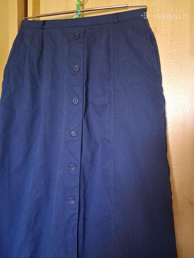 Brandtex tamsiai mėlynas maxi sijonas - nuotraukos Nr. 3