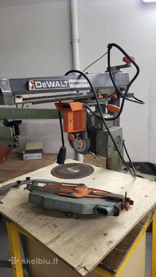 Dewalt Dw125 radialinės pjovimo staklės.