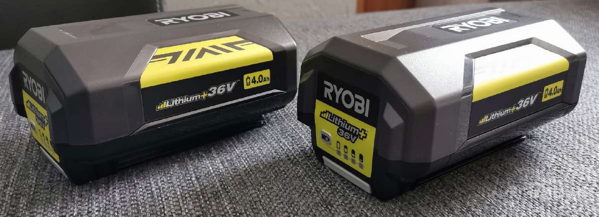 2 vnt. Ryobi 36v 4ah originalūs akumuliatoriai