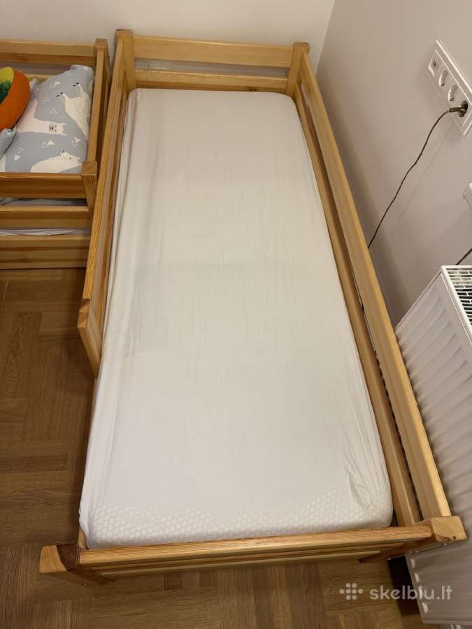 Viengulės lovos su ar be čiužinio