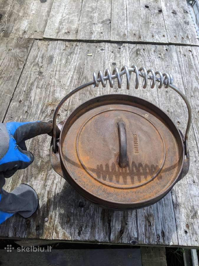 Barebones špižinis (ketaus) puodas 4 l su dangčiu - nuotraukos Nr. 2