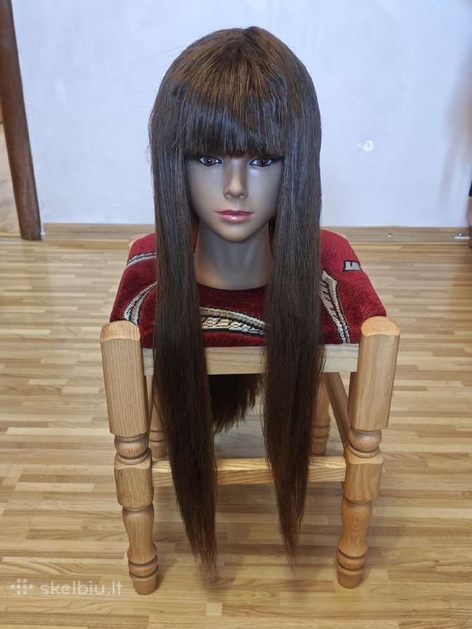 Ilgas rudas perukas Japoniško/anime/hime Cut style