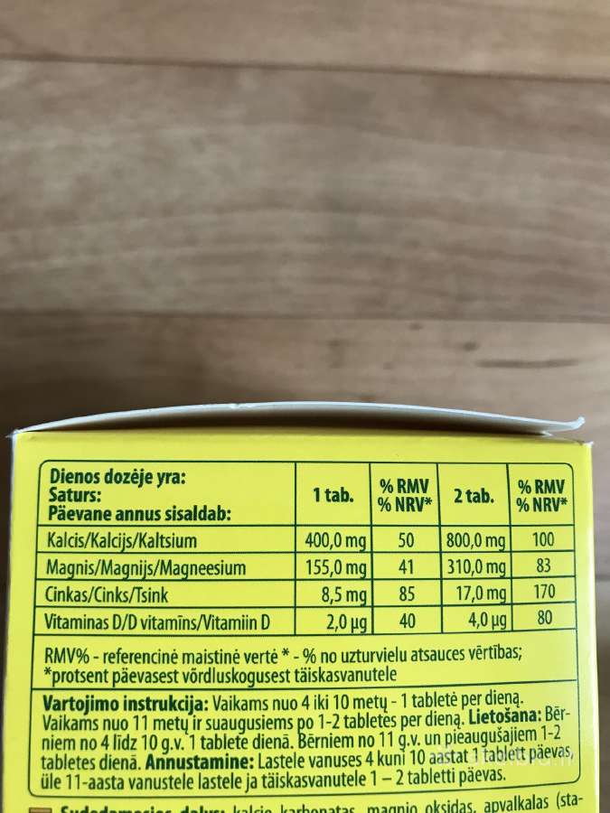 Aukštos kokybės mineralai su vitaminu D - nuotraukos Nr. 3