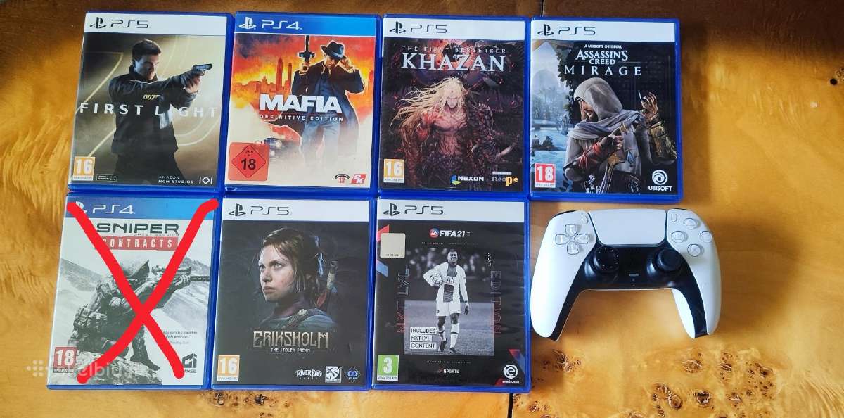 Ps5/ps4 žaidimai ir pultelis