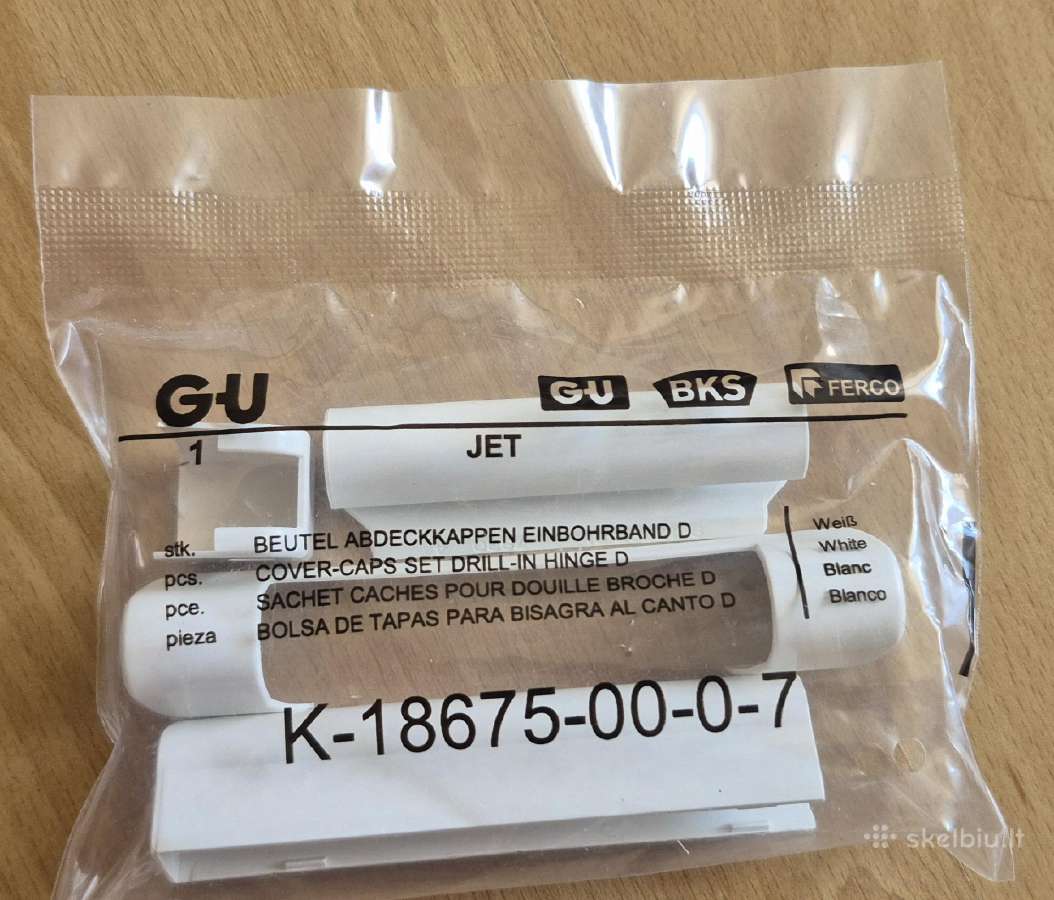 G-u vyrių dangtelių kom Pvc langams K-18675-00-0-7