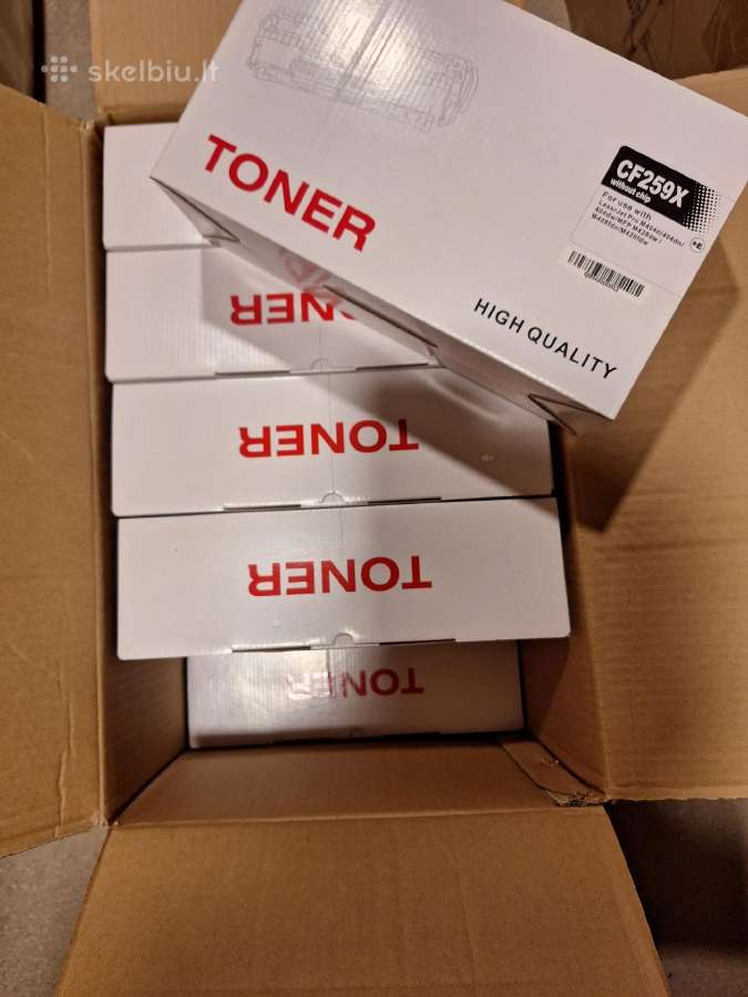 10 vnt. Cf259x / Hp 59x toneriai Be Čipo – nauji