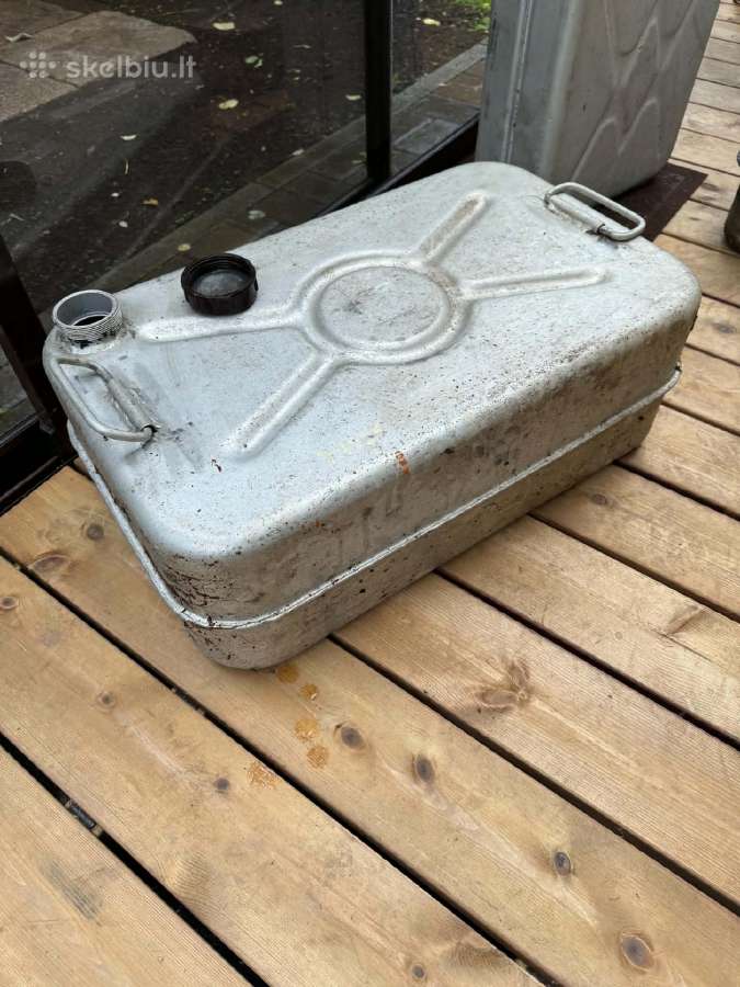Gulsčias aliumininis kanistras 20l (Su rankenomis,