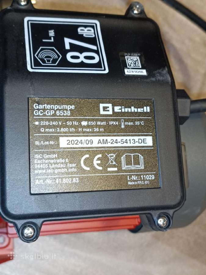 Einhell vandens siurblys - nuotraukos Nr. 5