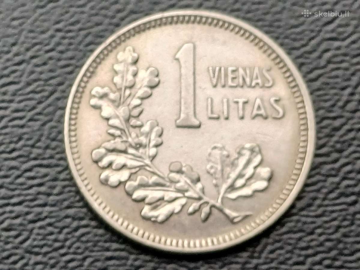 1 litas 1925m. Lietuva sidabras