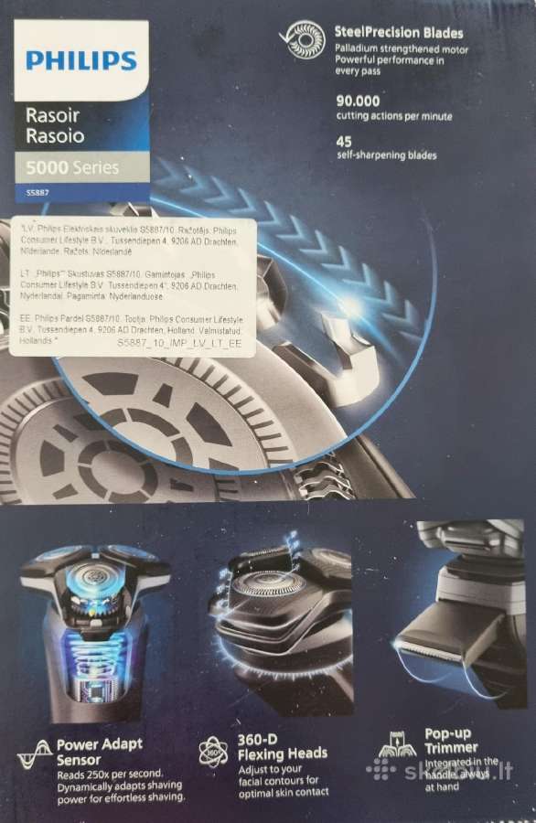 Barzdaskutė Philips S5887/ 10 - nuotraukos Nr. 3