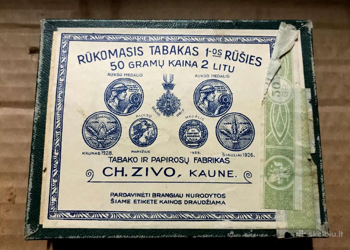 #2 Tabako pakelis Stamboli Ch. Zivo Kaunas