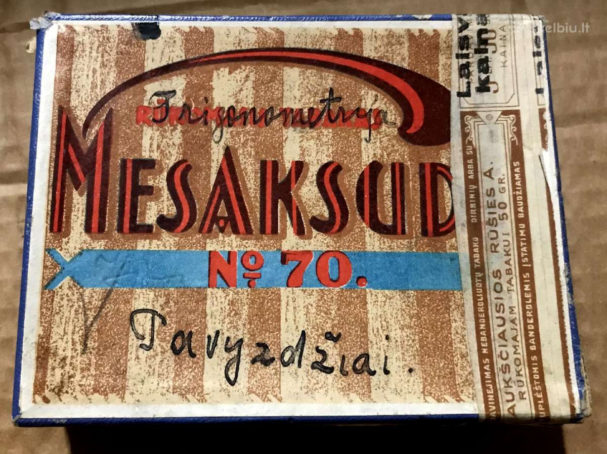 #4 Tabako pakelis Mesaksudi Zefir Kaunas