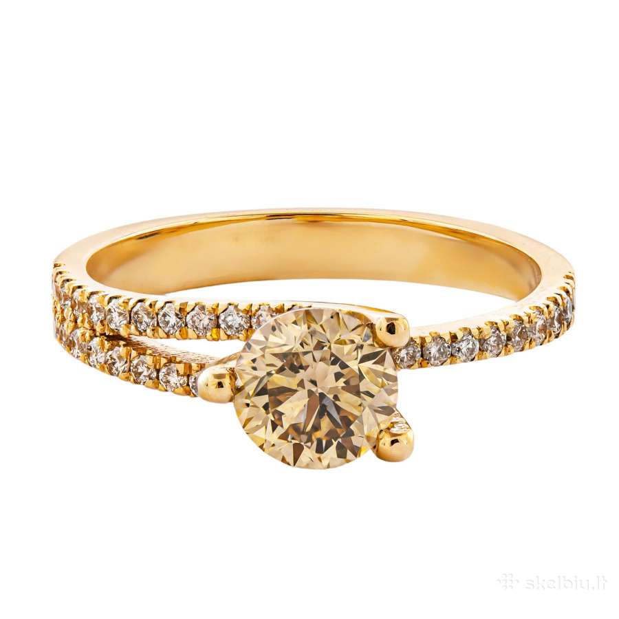 Sužadetuvių žiedas su briliantais (1,33 ct) - nuotraukos Nr. 6