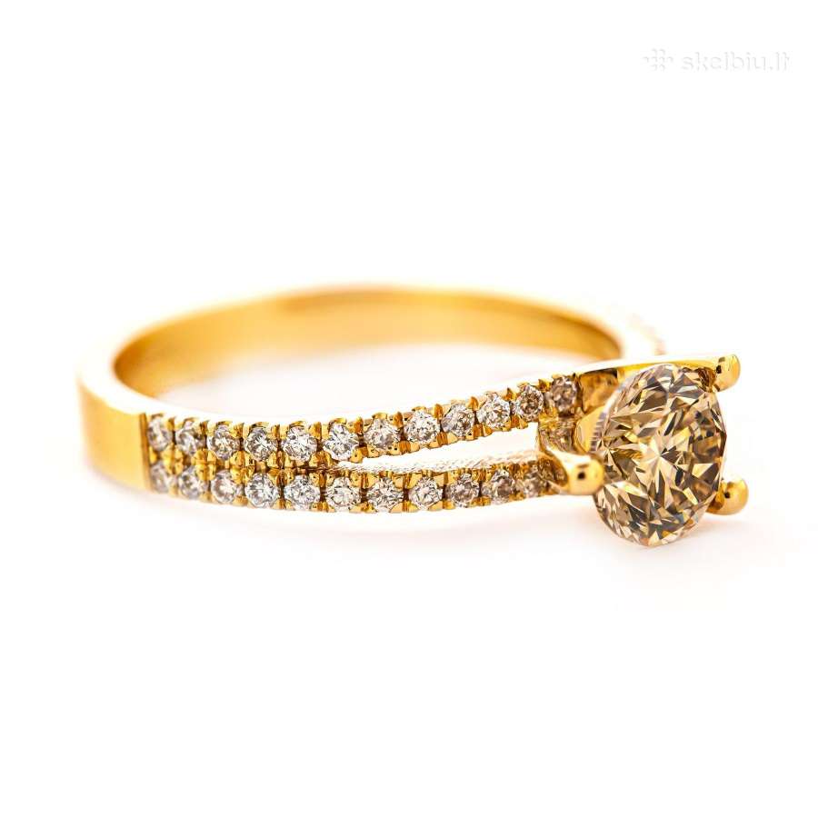Sužadetuvių žiedas su briliantais (1,33 ct) - nuotraukos Nr. 7