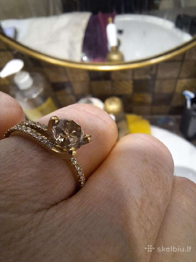 Sužadetuvių žiedas su briliantais (1,33 ct) - nuotraukos Nr. 8