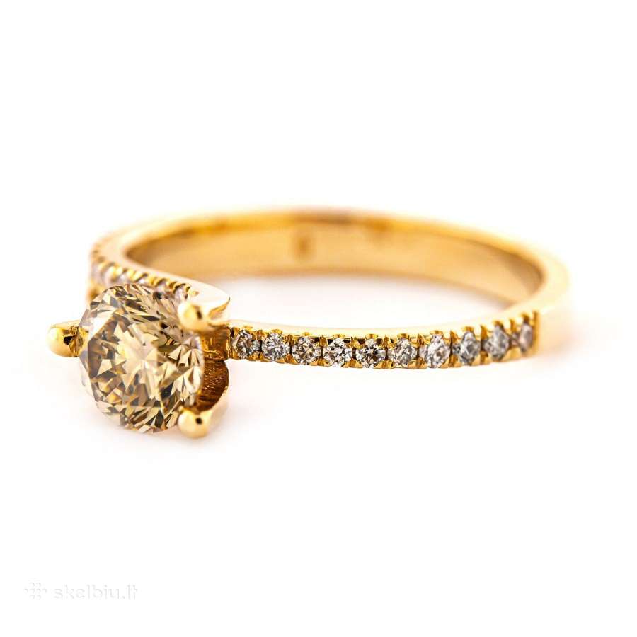 Sužadetuvių žiedas su briliantais (1,33 ct) - nuotraukos Nr. 12
