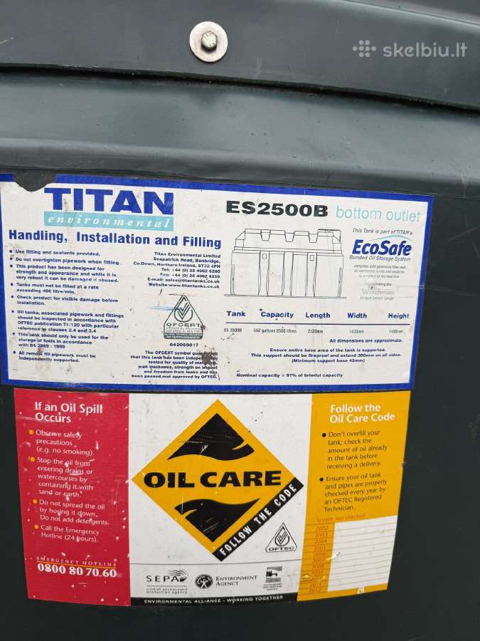 Kuro talpa 2500 litru