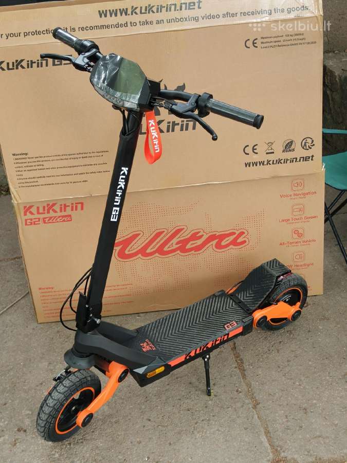 1200w Kukirin G3 Turime vietoje Garantija 2 metai