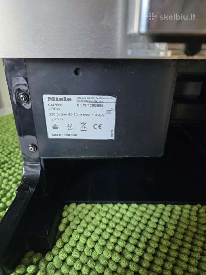 Miele Cm7550 pilnai automatinis kavos aparatas - nuotraukos Nr. 5