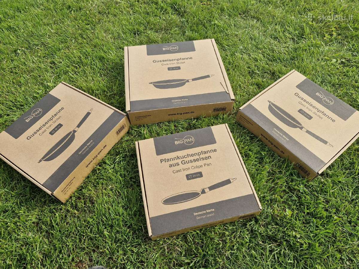 Ketaus špyžinės keptuvės Bigpan 24,26,28 cm - nuotraukos Nr. 8