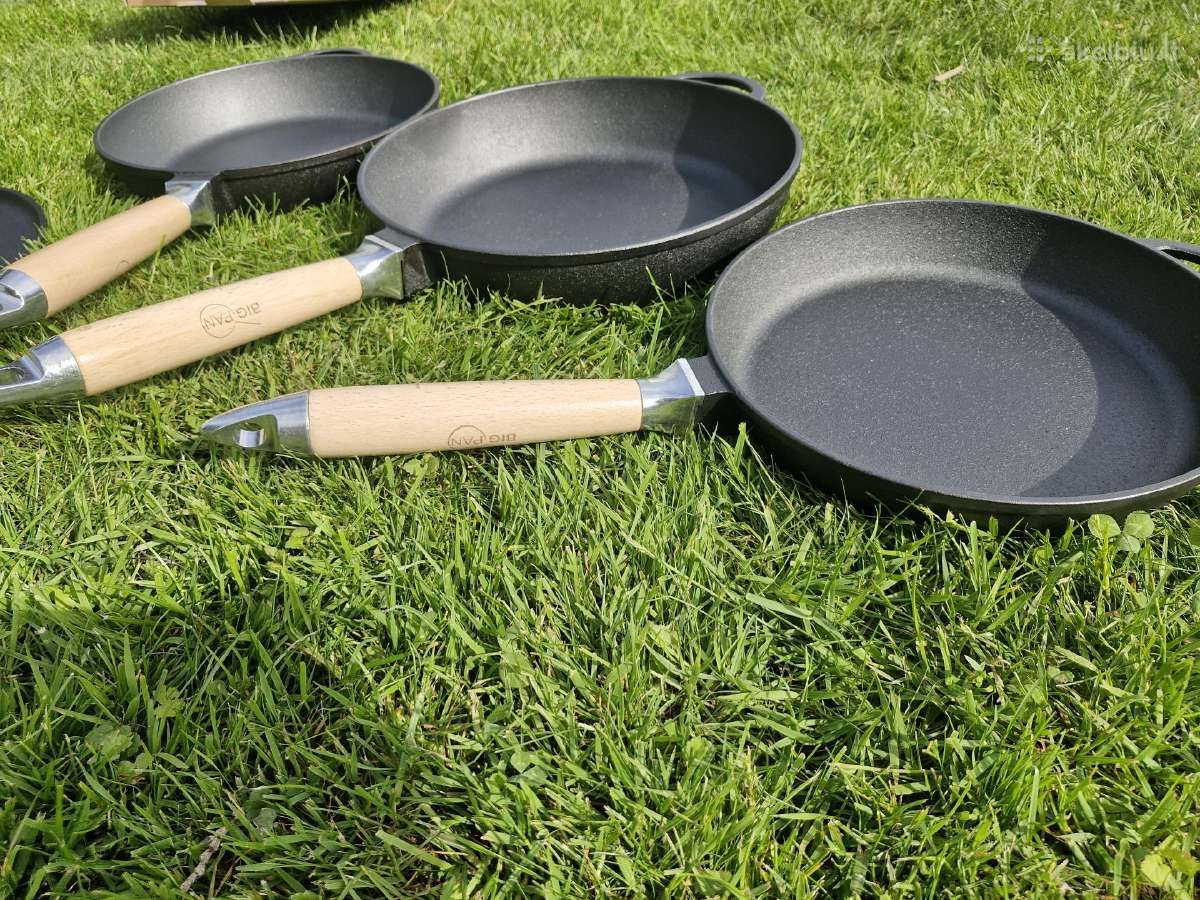 Ketaus špyžinės keptuvės Bigpan 24,26,28 cm - nuotraukos Nr. 3