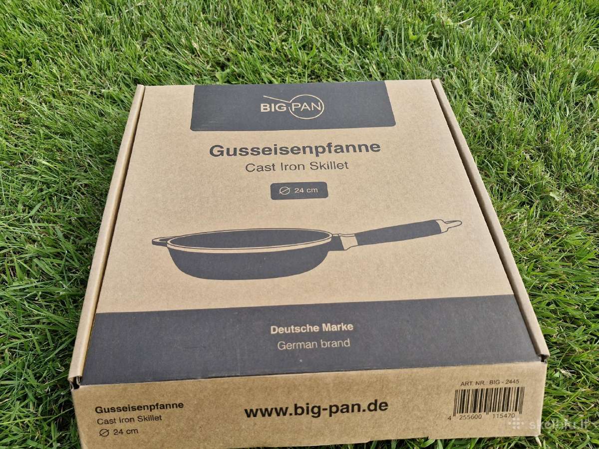 Ketaus špyžinės keptuvės Bigpan 24,26,28 cm - nuotraukos Nr. 25