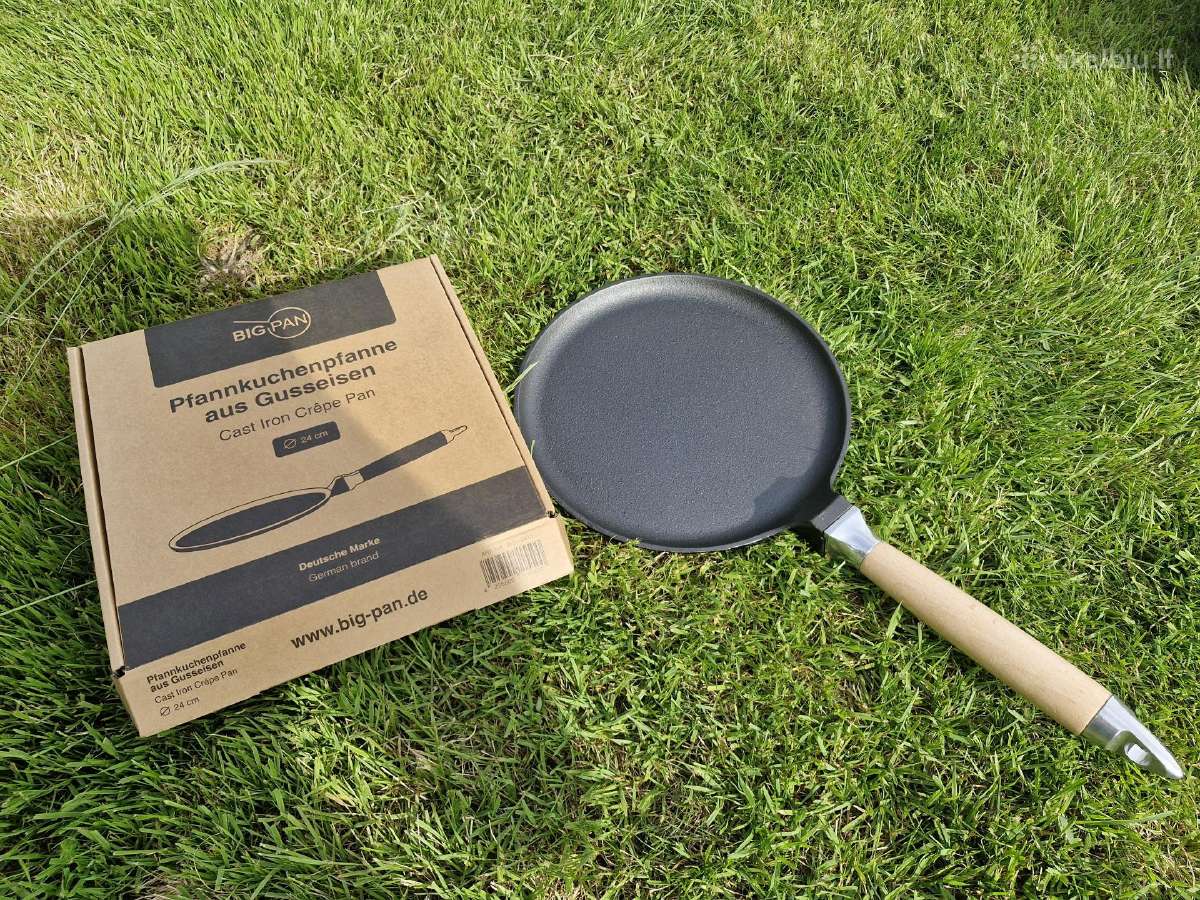 Ketaus špyžinės keptuvės Bigpan 24,26,28 cm - nuotraukos Nr. 32