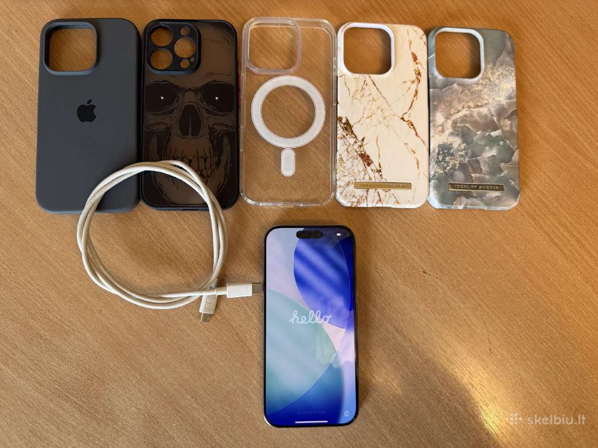 iPhone 16 Pro, Natural Titanium, 128gb/ garantija