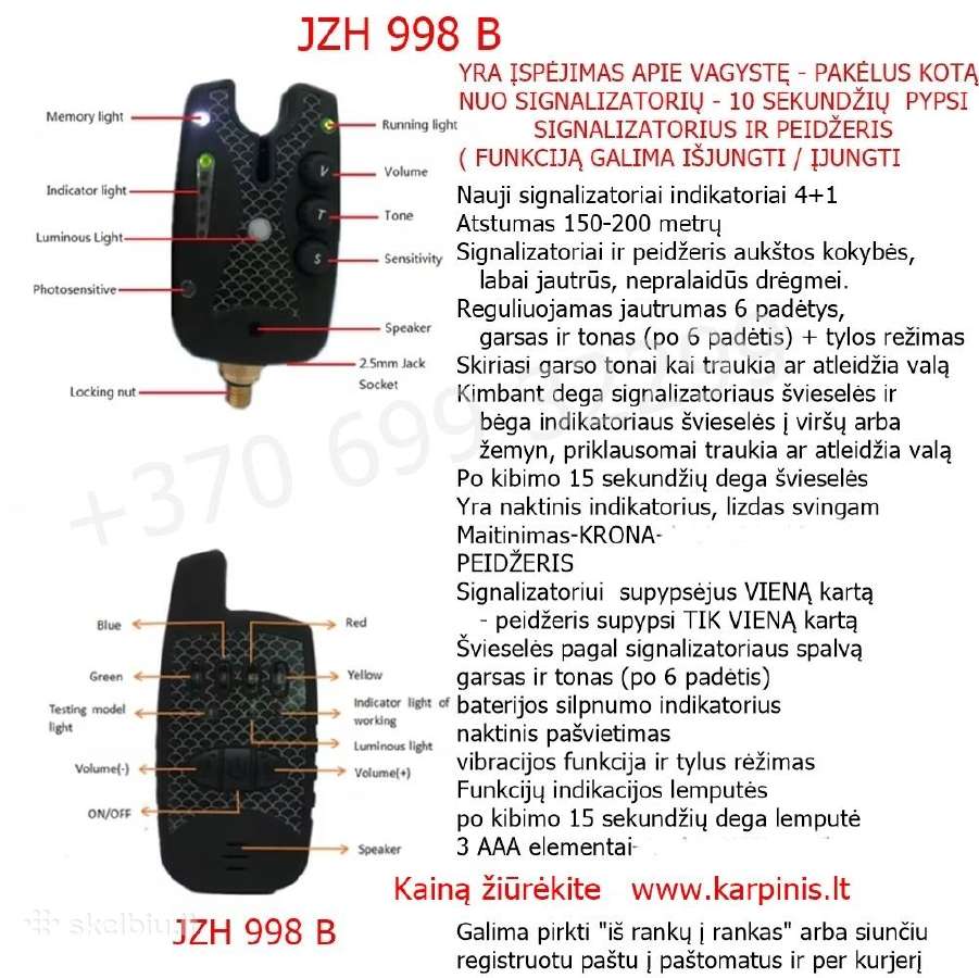 Kibimo indikatoriai signalizatoriai Jzh 998 B - nuotraukos Nr. 2
