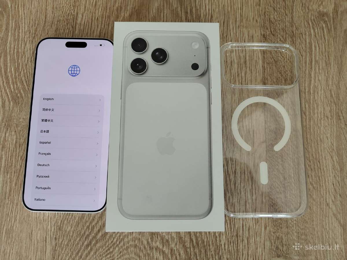 Mazai naudotas iPhone 17 Pro Max 256gb
