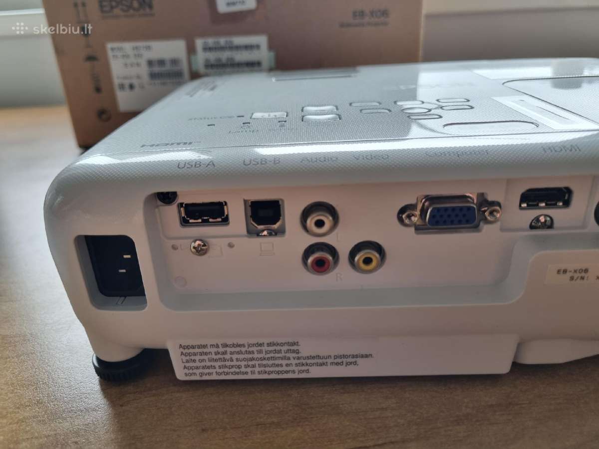 Visiškai naujas projektorius - Epson H972b Eb-x06 - nuotraukos Nr. 3