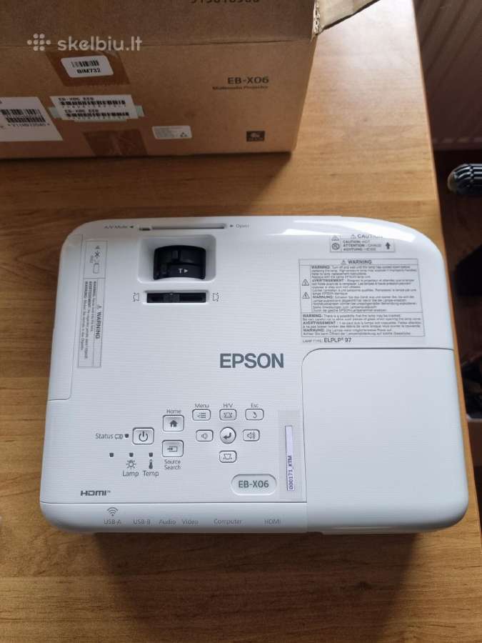 Visiškai naujas projektorius - Epson H972b Eb-x06 - nuotraukos Nr. 2