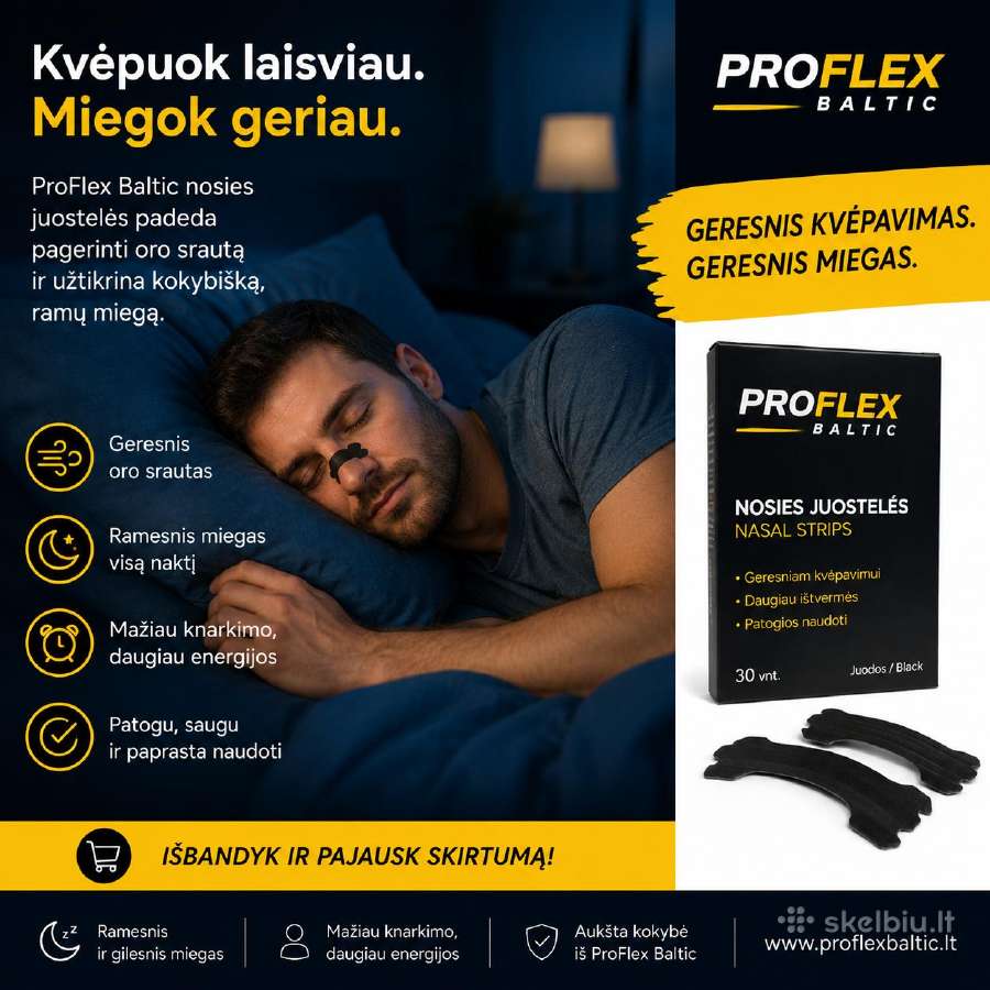 Kvėpuok laisviau. Miegok geriau.