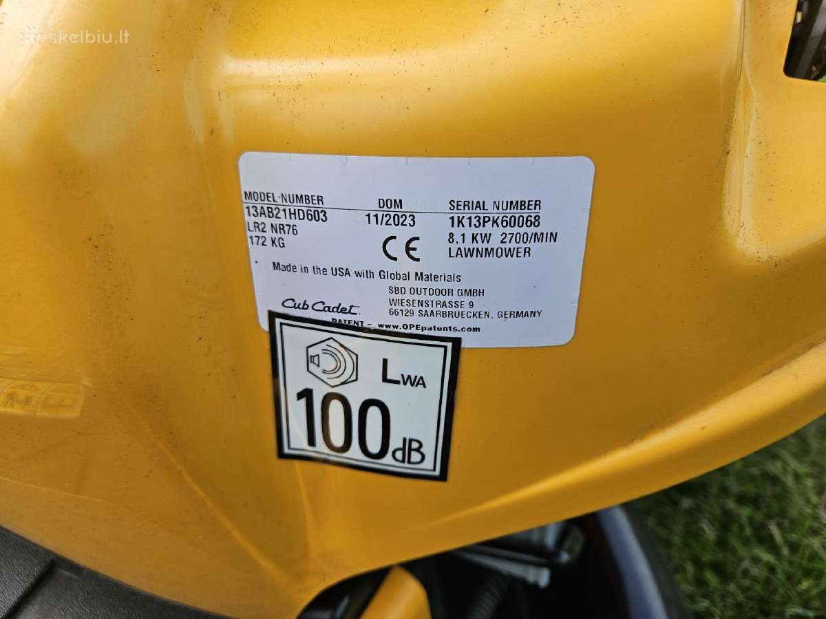 Parduodu Vejos traktoriuką Cub Cadet Minirider - nuotraukos Nr. 6