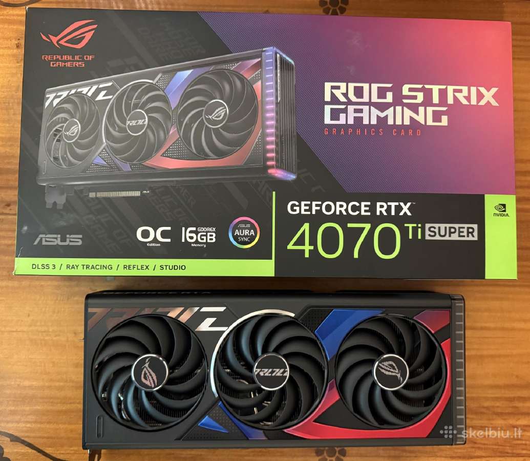 Asus Rog Strix Rtx 4070ti Super 16gb Oc(garantija)