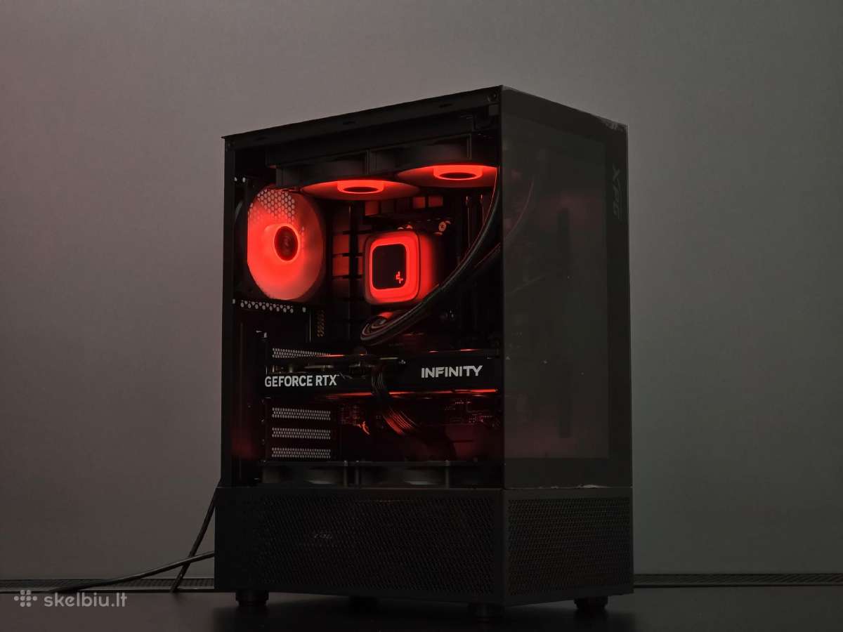 Rtx 5070 Kompiuteris su Ryzen 7, 32gb, 1tb