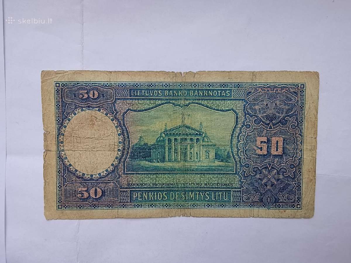 50 Litų.1928m. - nuotraukos Nr. 2