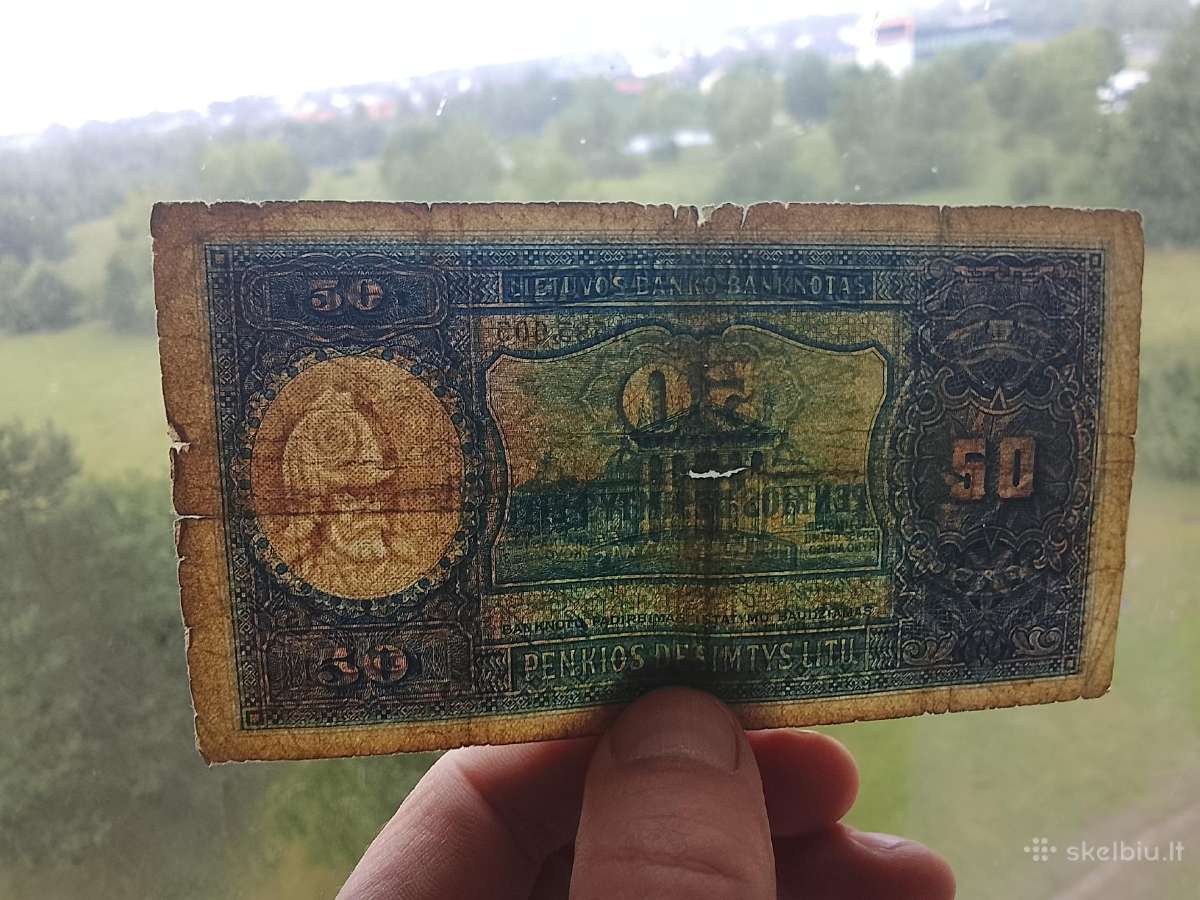 50 Litų.1928m. - nuotraukos Nr. 3