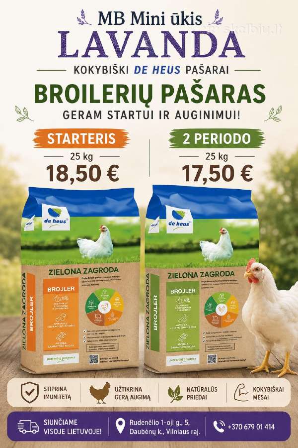 Kombinuoti pašarai Deheus, papildai, įranga. - nuotraukos Nr. 5
