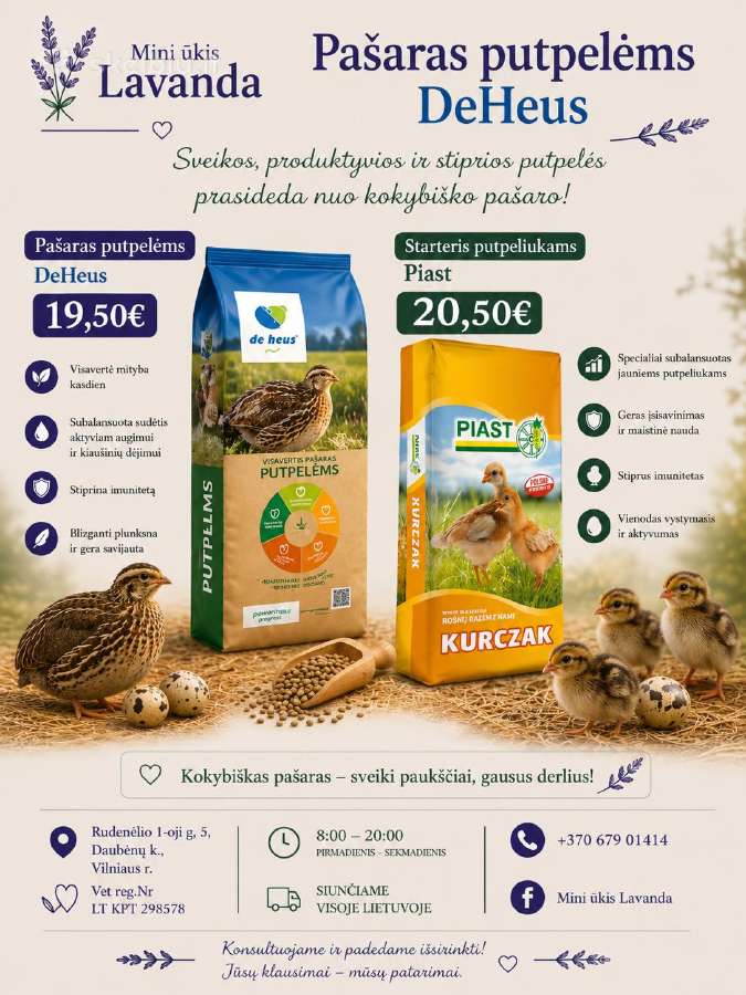 Kombinuoti pašarai Deheus, papildai, įranga. - nuotraukos Nr. 9