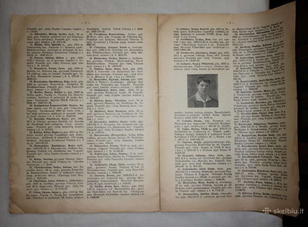 Kriminalinės Milicijos žinios 1941m. Nkvd paieška - nuotraukos Nr. 3