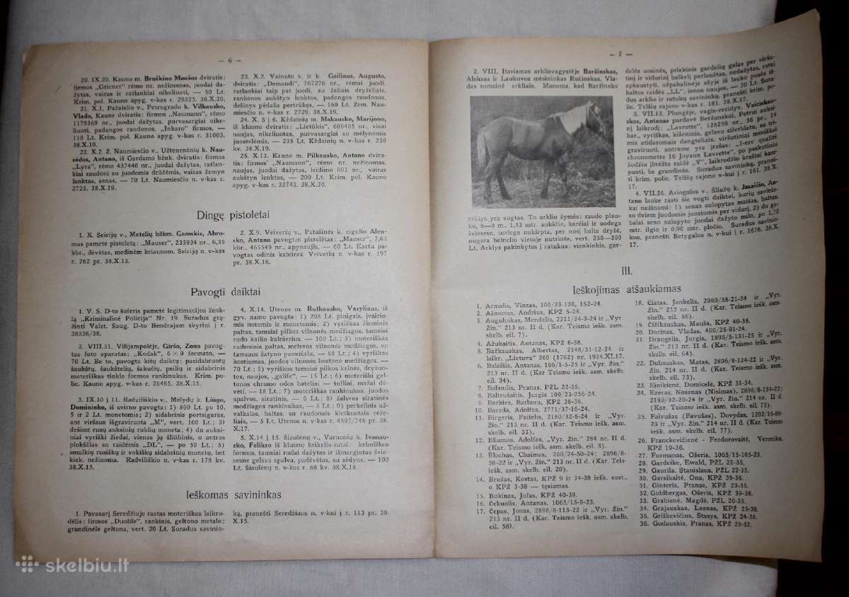 Kriminalinės policijos žinios 1938m. Vsd leidinys - nuotraukos Nr. 5