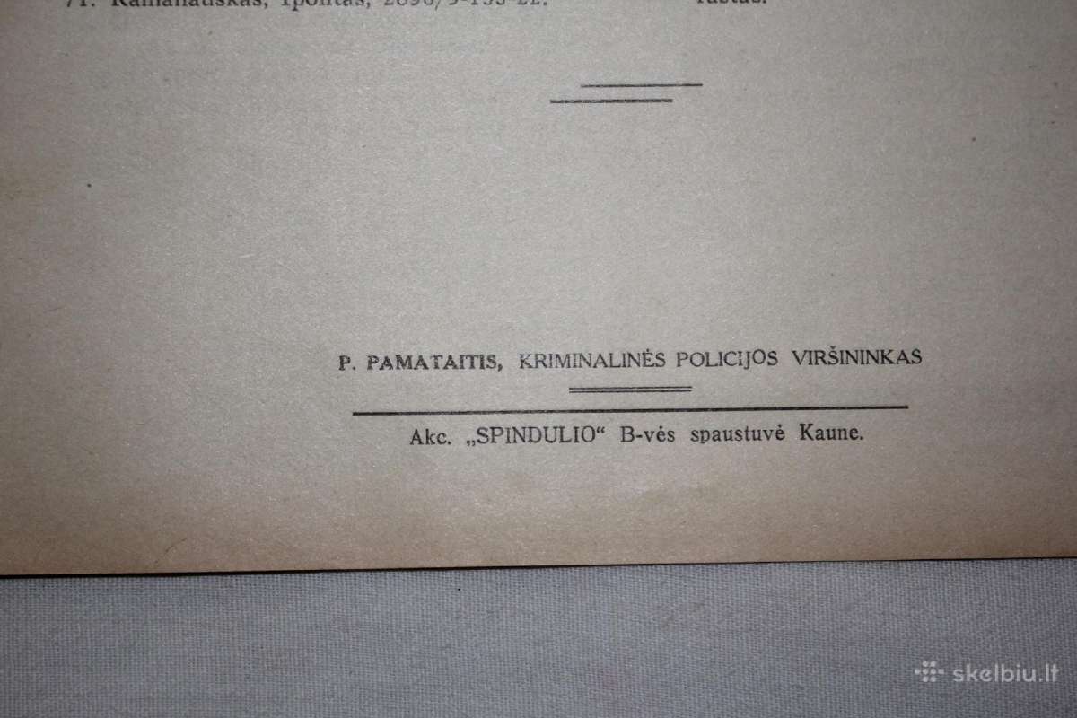 Kriminalinės policijos žinios 1938m. Vsd leidinys - nuotraukos Nr. 7
