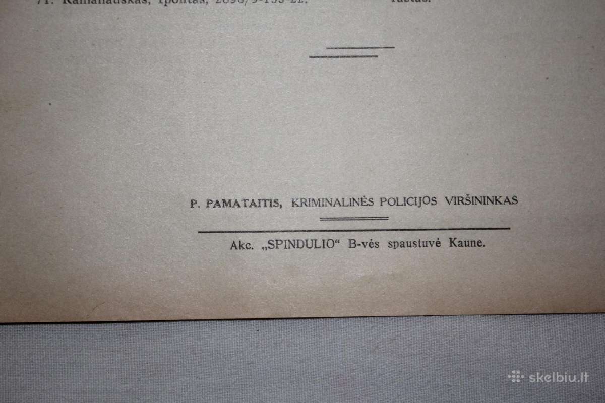 Kriminalinės policijos žinios 1938m. Vsd leidinys - nuotraukos Nr. 7