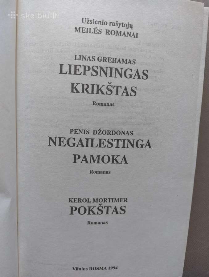 Užsienio rašytojų meilės romanai - nuotraukos Nr. 2