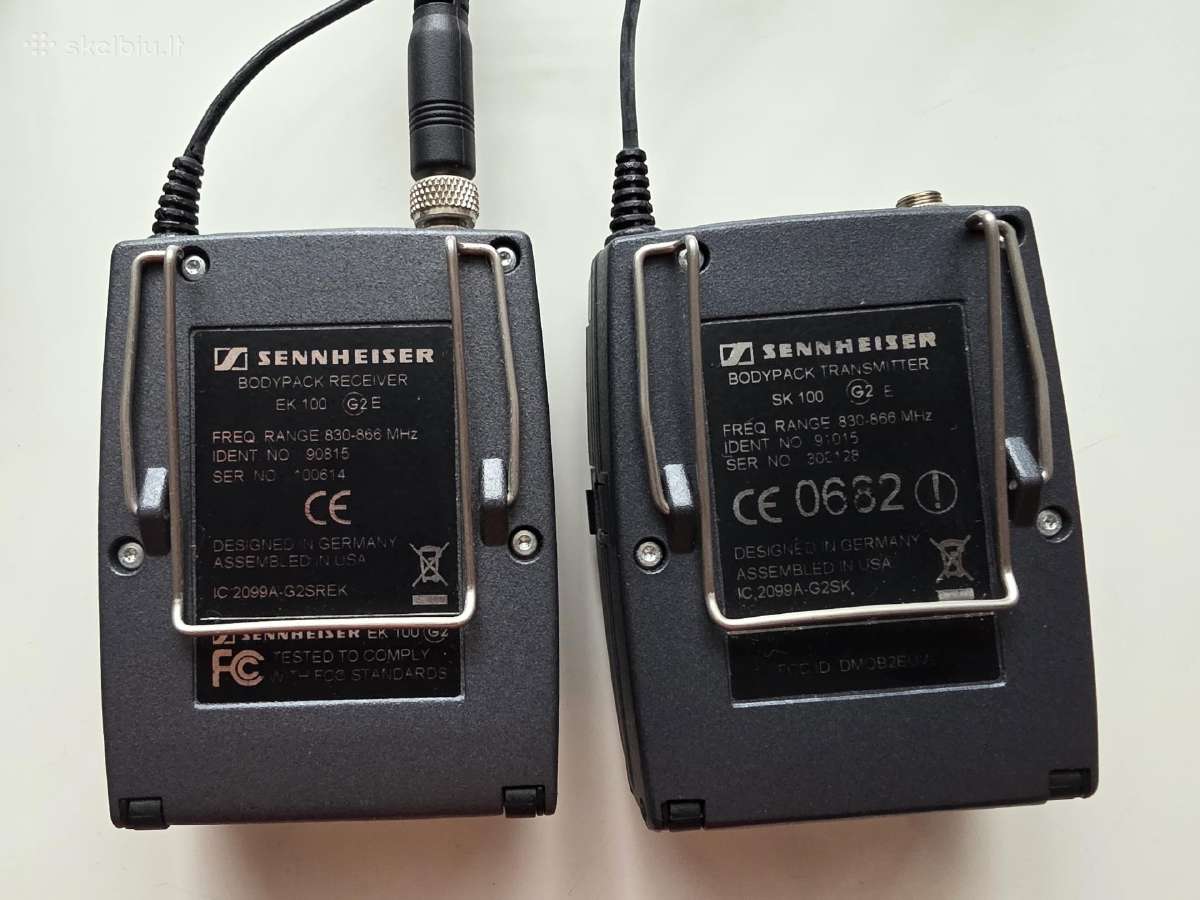 Sennheiser Ew100 G2 belaidė mikrofonų sistema - nuotraukos Nr. 2