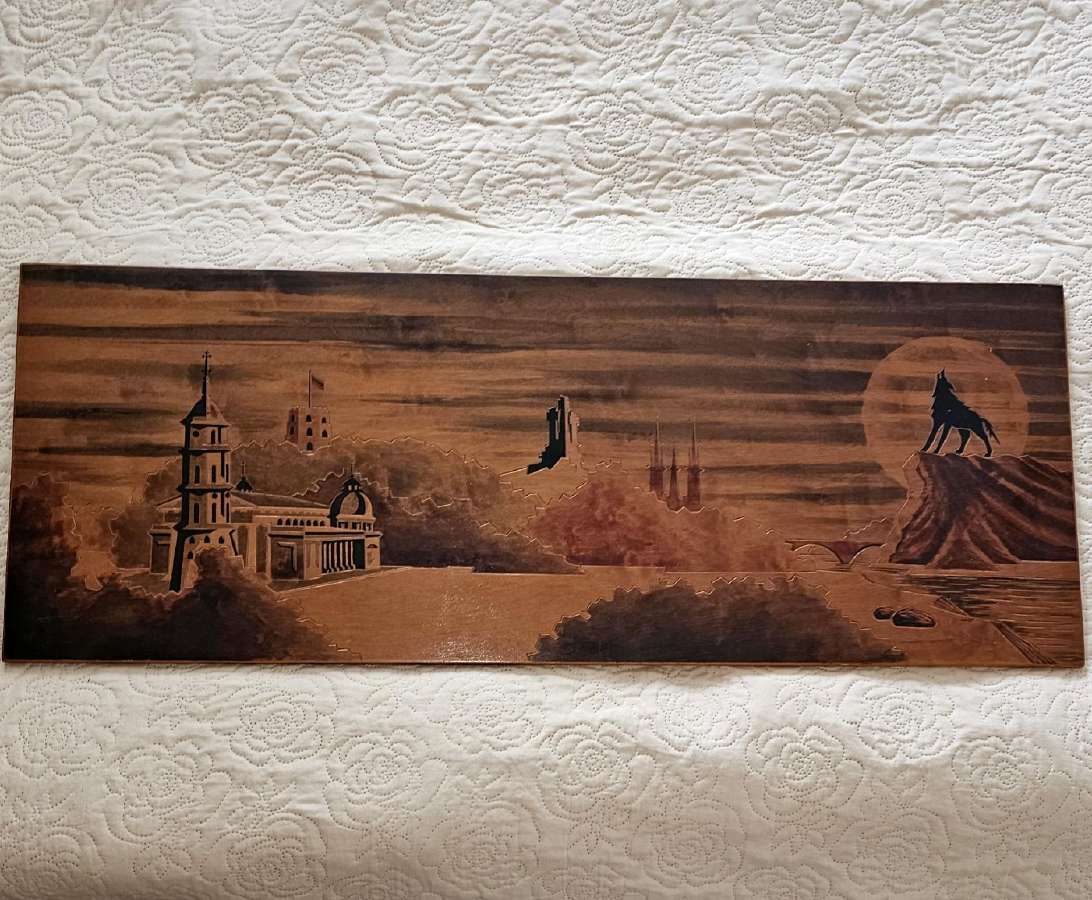 Didelis paveikslas Vilniaus tėma.