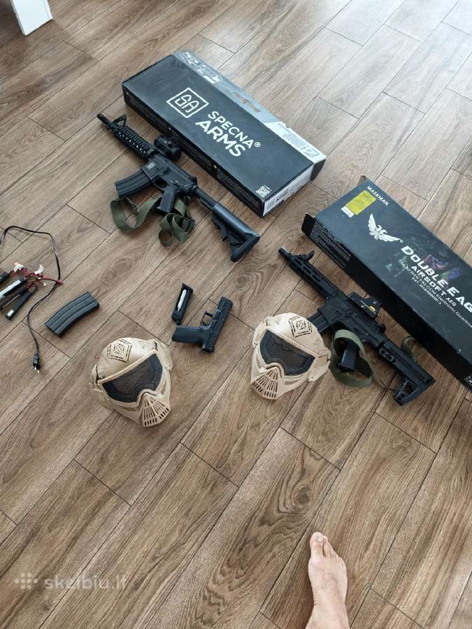 4 kartus naudoti airsoft ginklai